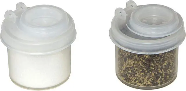 Alt view image 5 of 7 - BRAZZA Salt and Pepper Shakers Moisture Proof Set, perfect to go Camping Picnic Outdoors Kitchen Lunch Boxes Travel Spice Set Clear with Black Lids Plastic Airtight Spice Jar Dispenser (3, mini)