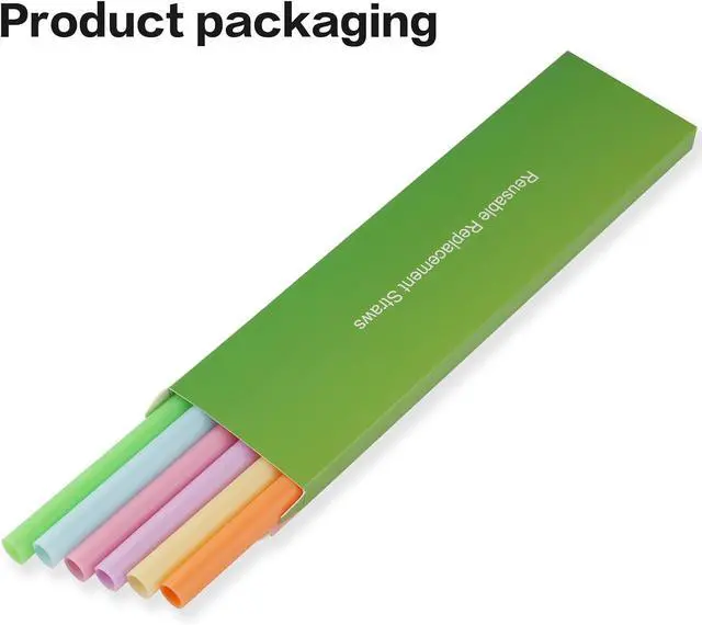Alt view image 6 of 7 - Replacement Straws Compatible with Owala Freepsip 24oz,32oz Water Bottle,Replacement Parts For Owala Free Sip Sway 30 oz,Include 6 BPA-FREE Straws and 1 Cleaning Brush