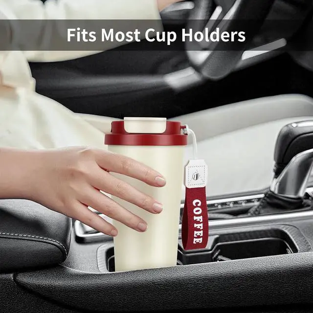 Alt view image 3 of 6 - Stainless steel insulated Tumbler small and Portable leak-proof coffee mug 18oz sports water Bottle suitable for car cup holder BPA-free insulated water bottle for sportsschooltravelClassic White