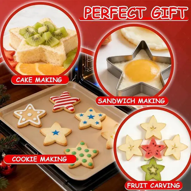 Alt view image 3 of 7 - Stars Cookie Cutter, Pack of 5