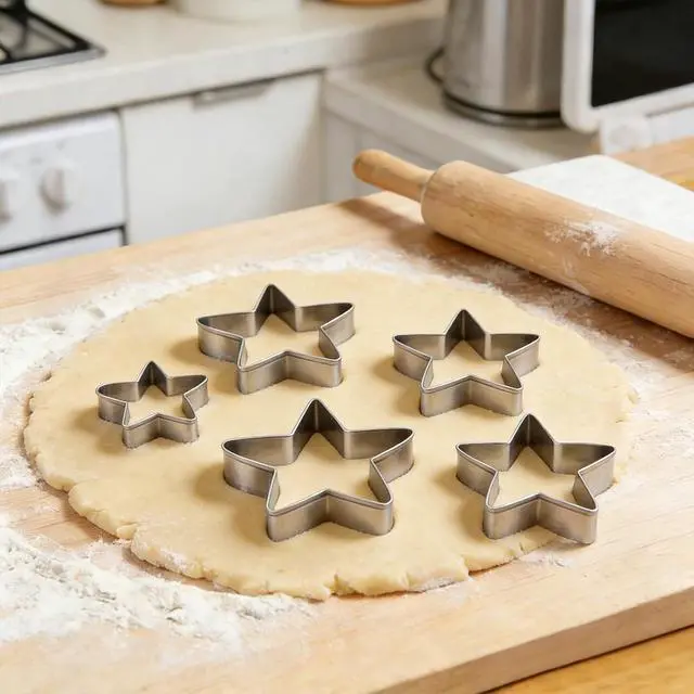 Alt view image 7 of 7 - Stars Cookie Cutter, Pack of 5