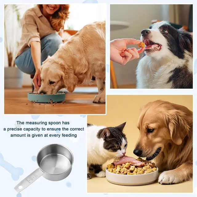 Alt view image 6 of 7 - 2 Pcs 1/2 Cup Dog Food Scoop, 125 ML, Stainless Steel | Half Cup Measuring Scoop, Durable, For Feeding Pet, Wet and Dry Ingredients, Dishwasher Safe