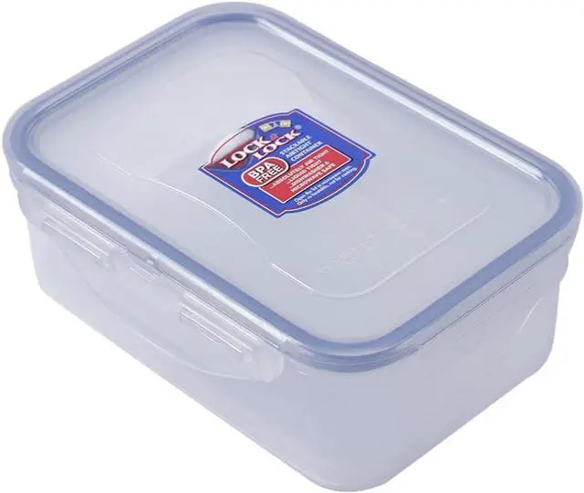 Main image of LOCK & LOCK LocknLock Easy Essentials Rectangular Butter and Cheese Container Food Container, Small, 15.0 Ounce - Clear