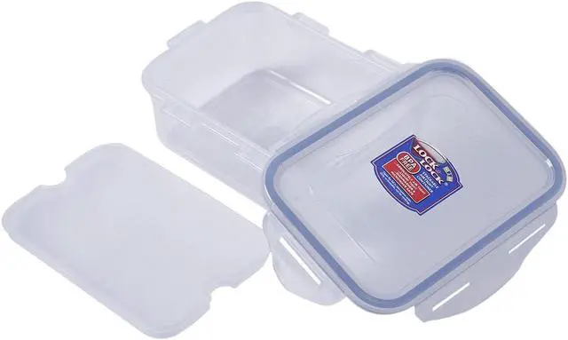Alt view image 3 of 7 - LOCK & LOCK LocknLock Easy Essentials Rectangular Butter and Cheese Container Food Container, Small, 15.0 Ounce - Clear