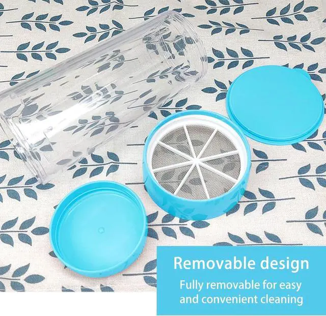 Alt view image 5 of 7 - Flour for Baking,Sifter for Baking,Flour Duster for Bread Baking(Blue)