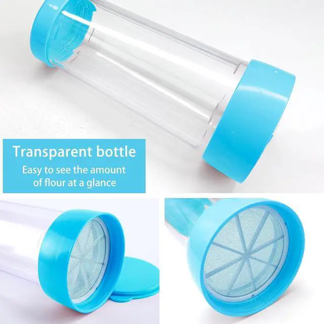 Alt view image 7 of 7 - Flour for Baking,Sifter for Baking,Flour Duster for Bread Baking(Blue)
