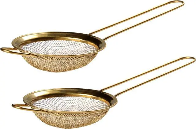 Main image of BlendWell Fine Mesh Sifters with Handles, Pack of 2, Stainless Steel Strainers for Matcha, Flour, Tea, and Juices