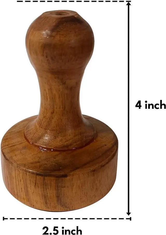 Alt view image 2 of 7 - Wooden Potato Masher Wooden Food Masher Vegetable Smasher Roti Chapati Presser Roti Bhakri Or Khakara on Tava Presser Crusher