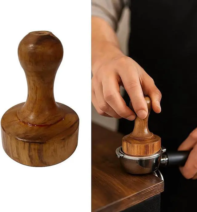 Alt view image 7 of 7 - Wooden Potato Masher Wooden Food Masher Vegetable Smasher Roti Chapati Presser Roti Bhakri Or Khakara on Tava Presser Crusher