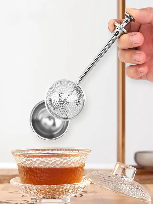 Alt view image 6 of 7 - Stainless Steel Baker's Dusting Wand Powdered Sugar Shaker Duster Sifter | One Handed Flour Duster for Sifting Flour Sugar Spices, Baking Tool for Bread Cakes Pastry Kitchen Accessories