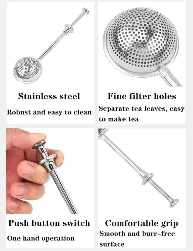 Alt view image 7 of 7 - Stainless Steel Baker's Dusting Wand Powdered Sugar Shaker Duster Sifter | One Handed Flour Duster for Sifting Flour Sugar Spices, Baking Tool for Bread Cakes Pastry Kitchen Accessories
