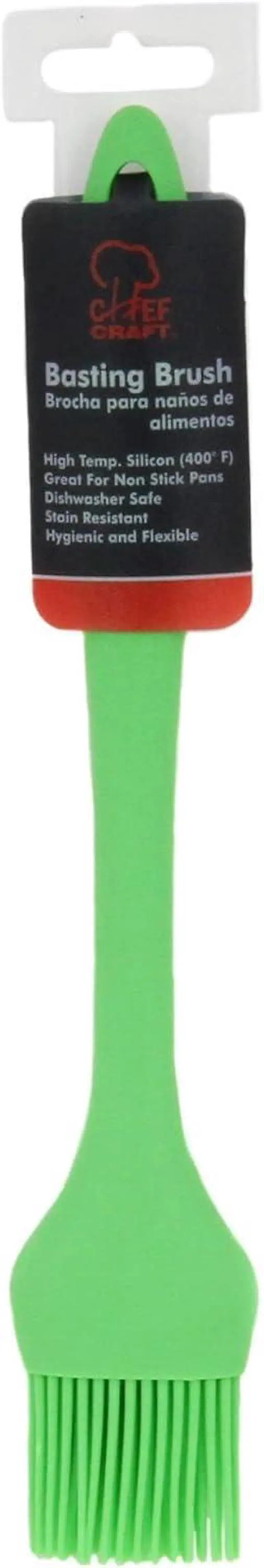 Alt view image 2 of 6 - Chef Craft Premium Silicone Basting Brush, 10.25 inch, Green