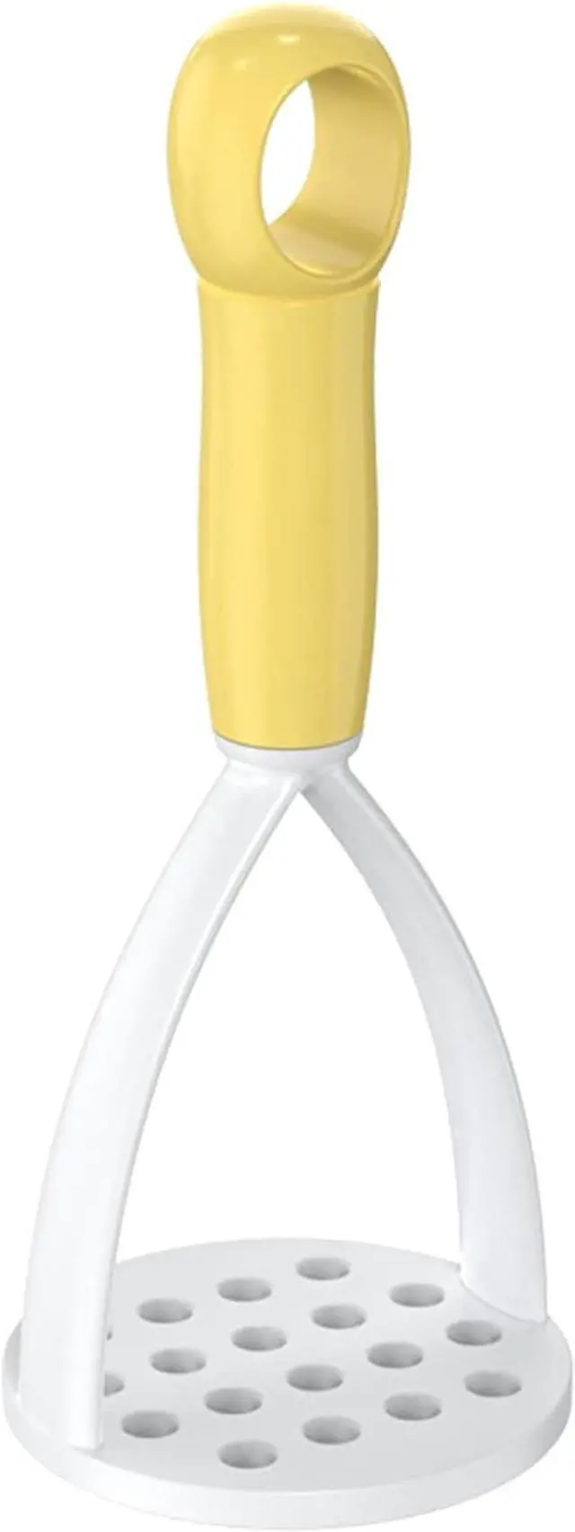 Main image of Yellow Plastic Potato Masher with Handle,Potato Masher Potatoes Mud Pressure Mud Machine With Handle Potato Masher Vegetable Masher Kitchen Tool Potato Masher,Kitchen Utensils and Gadgets