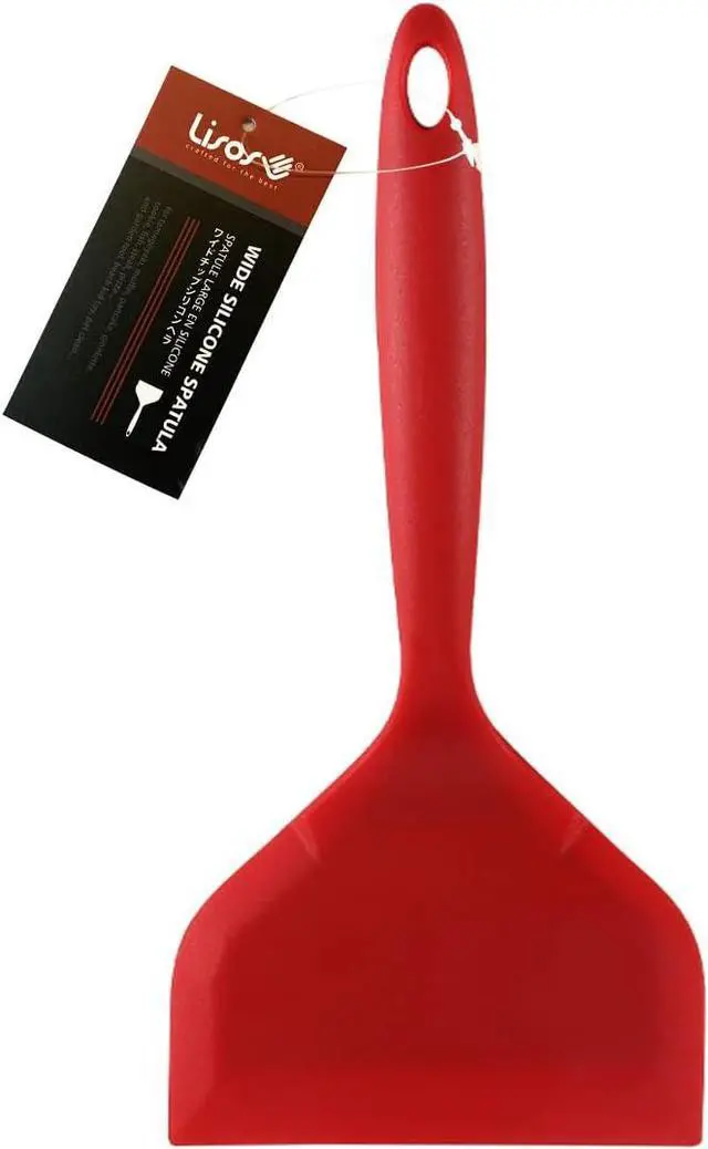 Main image of Wide Silicone Egg Spatula for Japanese Tamagoyaki pan, Omelet Flipper | nonstick griddle tools, flip scraper for pancakes,heat-resistant,wide turner for fish,burgers,steak,omelettte pan spatula