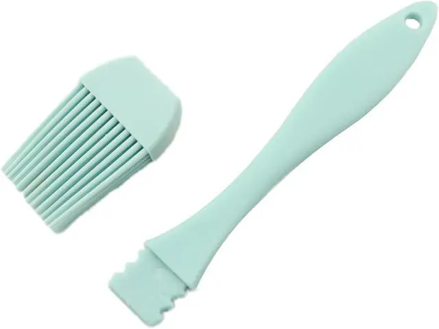 Alt view image 3 of 7 - Silicone Oil Brush 4PCS Household Pouring Pastry Brush with Removable Head for Kitchen Cooking Baking Grilling Sauce Butter Marinade Blue Gray Pink Apricot