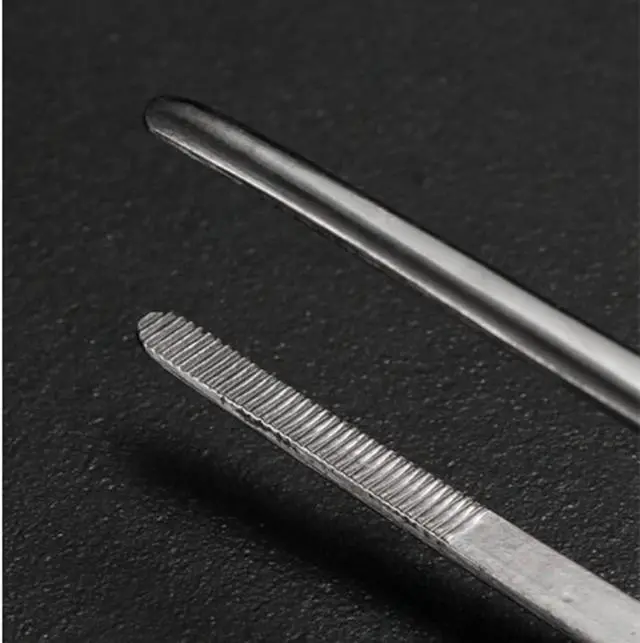 Alt view image 3 of 7 - 4 Pcs 5.5IN/14CMFood Tong Stainless Steel Cooking Tweezers Fine Tweezers, Kitchen Tweezers, Food Tweezers with Precision Serrated Tips for Cooking, Grilling, Baking,