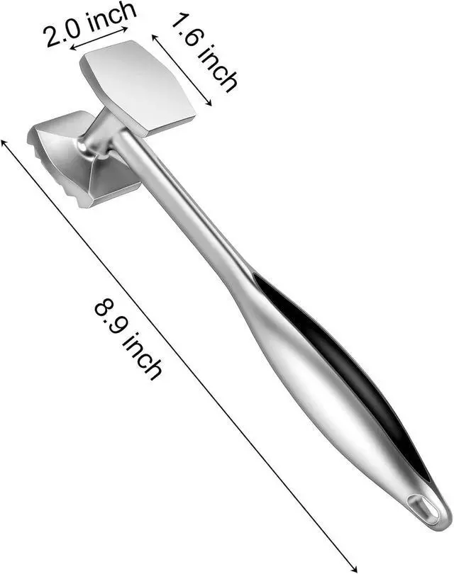 Alt view image 2 of 6 - Aliglow Meat Tenderizer Hammer Tool Mallet Pounder for Kitchen Tenderizing Steak Beef Poultry