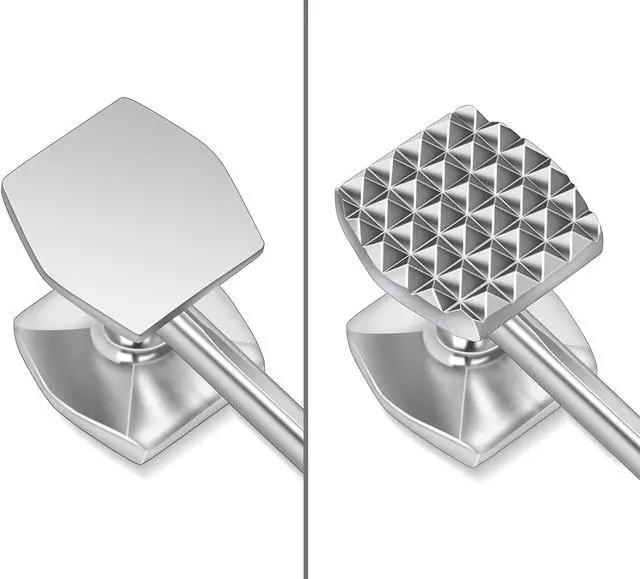 Alt view image 3 of 6 - Aliglow Meat Tenderizer Hammer Tool Mallet Pounder for Kitchen Tenderizing Steak Beef Poultry