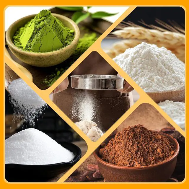 Alt view image 7 of 7 - 2 Pcs Round Flour Sieve Stainless Steel Round Flour Sifter 8 Inch and 6 Inch 60 Mesh Fine Mesh Flouring Sieve for Baking Cake Bread