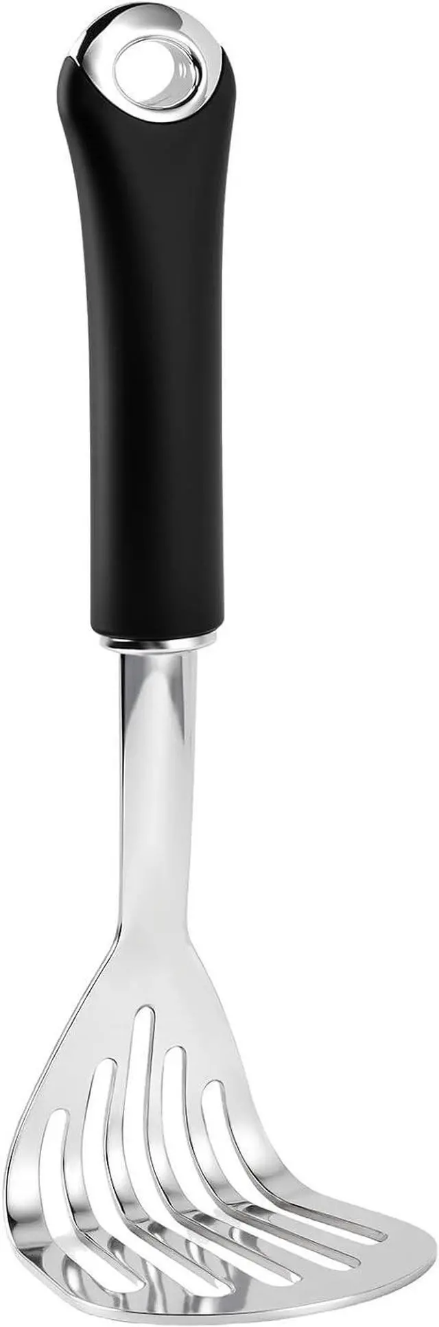 Main image of Potato Masher Stainless Steel Heavy Duty Mashed Potato Masher Kitchen Tool for Mashed Potatoes, Bean,Vegetable,Fruits, Avocados, Meat,Dishwasher Safe, 10 Inch