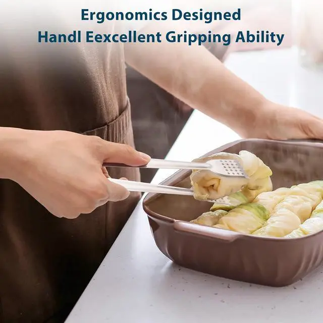 Alt view image 5 of 7 - 8 Pack 7-Inch Stainless Steel Serving Tongs, Mini Buffet Tongs for Appetizers, Desserts, Salad Bar, Ice, Sugar and Candy
