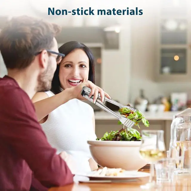 Alt view image 7 of 7 - 8 Pack 7-Inch Stainless Steel Serving Tongs, Mini Buffet Tongs for Appetizers, Desserts, Salad Bar, Ice, Sugar and Candy