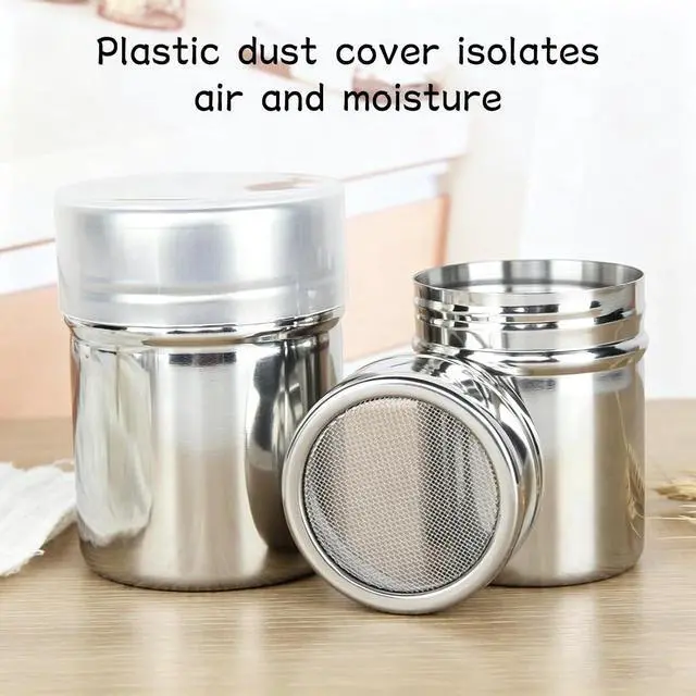Alt view image 4 of 7 - Powdered Sugar Shaker Flour Duster Sifter for Bread Baking Stainless Steel