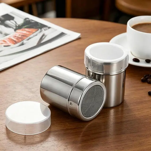 Alt view image 6 of 7 - Powdered Sugar Shaker Flour Duster Sifter for Bread Baking Stainless Steel