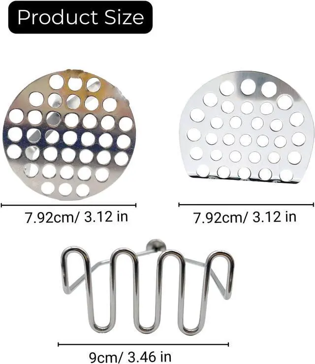 Alt view image 3 of 7 - 3 PCS Potato Masher Stainless Steel,Bean Smasher,Food Fruit Egg Masher Metal,Masher Kitchen Tool