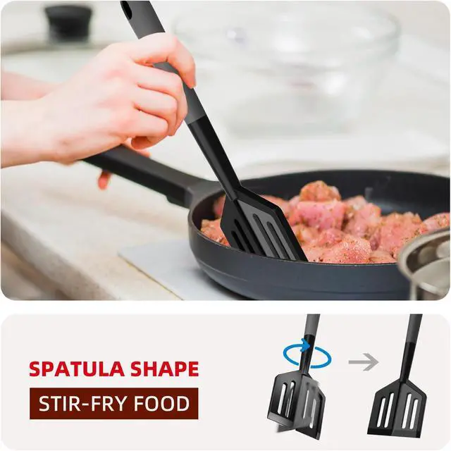 Alt view image 2 of 7 - 2PCS Meat Chopper, Heat Resistant Meat Masher for Hamburger, Ground Beef Smasher, Non Stick Mix Ground Chopper, Mix and Chop Potato Masher Tool 2in1 Twist Design