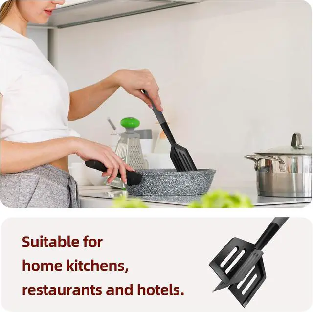 Alt view image 7 of 7 - 2PCS Meat Chopper, Heat Resistant Meat Masher for Hamburger, Ground Beef Smasher, Non Stick Mix Ground Chopper, Mix and Chop Potato Masher Tool 2in1 Twist Design