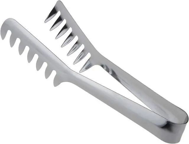 Alt view image 3 of 7 - HornTide Pasta & Steak Tongs Set (8" + 9"), SUS304 Stainless Steel, Multifunctional Food Flipping Tools for Cooking and Serving