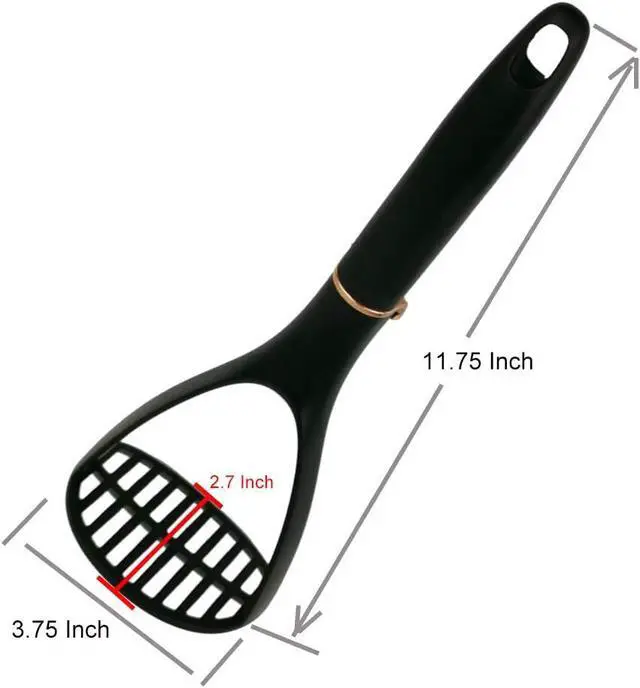 Alt view image 2 of 7 - TENTA KITCHEN Good Grips Nylon Potato Solid Masher Professional Nylon Potato Masher,Garlic Press,Cooking and Kitchen Gadget. Ricer Press Blender Crusher for Non-Stick Cookware