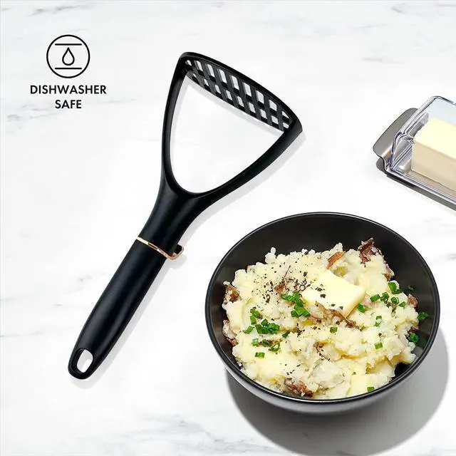 Alt view image 6 of 7 - TENTA KITCHEN Good Grips Nylon Potato Solid Masher Professional Nylon Potato Masher,Garlic Press,Cooking and Kitchen Gadget. Ricer Press Blender Crusher for Non-Stick Cookware