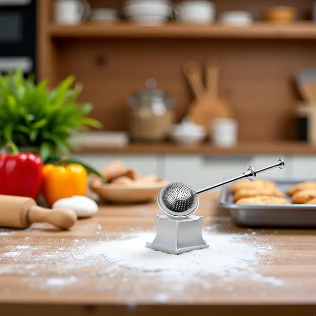 Alt view image 4 of 7 - 304 Silver Stainless Steel Flour Powder Filter Spoon, Shaker Duster Sifter Baker Dusting Wand For Sugar Flour Spices, Flour Sugar Powder Spoon Kitchen Tools Baking Sifters Baking Tools and Accessories