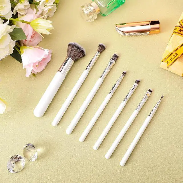 Alt view image 3 of 7 - Sinmoe 10 Pieces Cake Candy Decorating Brushes Tools Cookie Decoration Brushes Pastry Brush and Stainless Steel Straight and Curved Tip Tweezers Pasta Tweezers for Baking Fondant (Macaron Color)