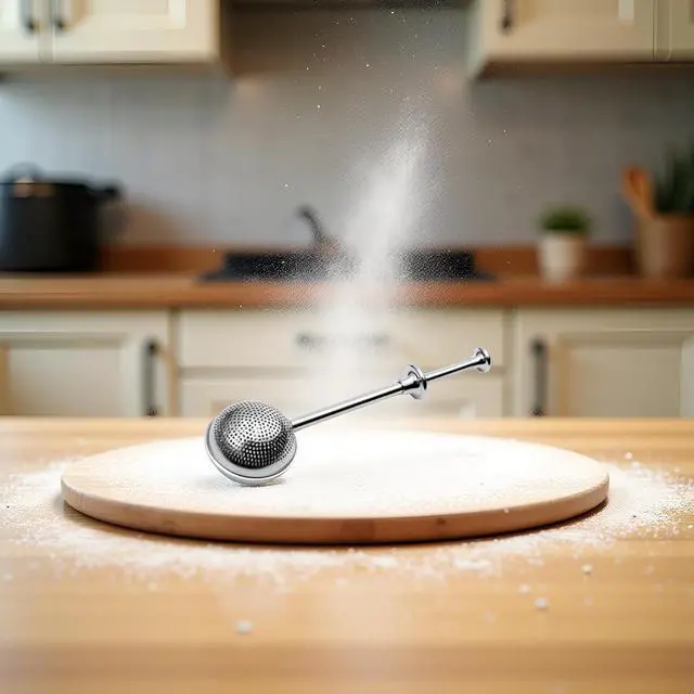 Alt view image 3 of 7 - 304 Stainless Steel Flour Powder Filter Spoon, Baker Dusting Wand For Sugar Flour Spices, Sourdough Bread Baking Supplies, Flour Sugar Powder Spoon Kitchen Tools Baking Sifters Baking Tools, 1