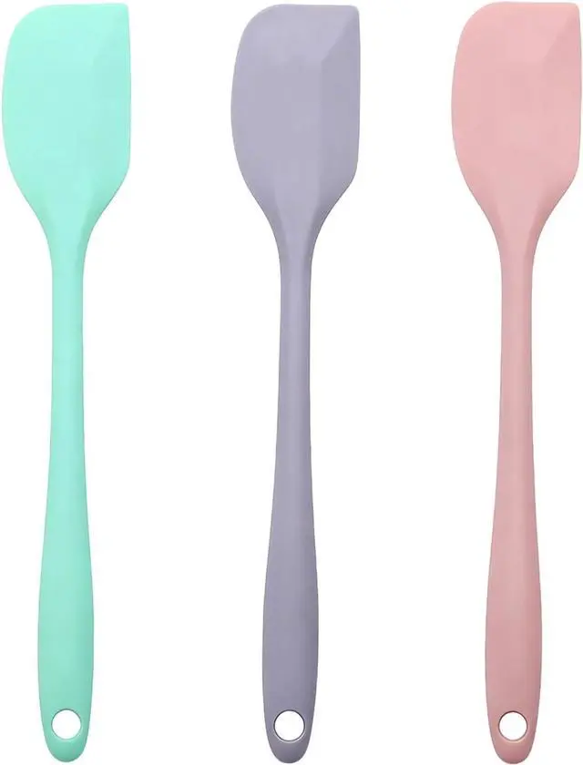Main image of 3 Pcs Silicone Spatula Set, Small Rubber Spatulas Silicone Heat Resistant Kitchen Tools for Flexible and Suitable for Kitchen Baking, Cooking, Stirring, and Scraping Seamless One Piece Design (3)