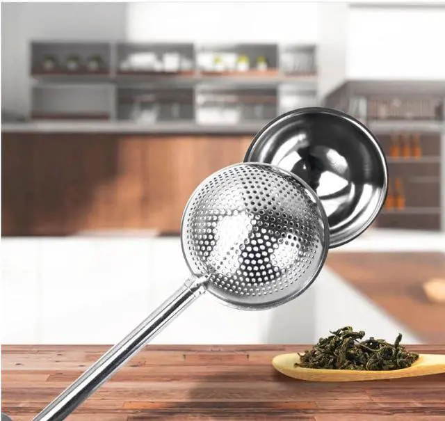 Alt view image 3 of 7 - Silver 304 Stainless Steel Flour Powder Filter Spoon, Baker Dusting Wand For Sugar Flour Spices, Flour Sugar Powder Spoon Kitchen Tools, Baking Sifters Baking Tools and Accessories