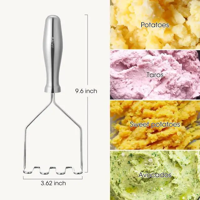Alt view image 6 of 7 - Aieve Heavy Duty Stainless Steel Potato Masher with Ergonomic Handle