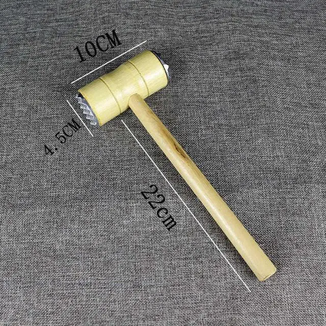 Alt view image 6 of 6 - Meat Tenderizer Dual-Sided Meat Mallet Wooden Handle Meat Hammer Kitchen Tool for Tenderizing Steak Beef, 1 Piece