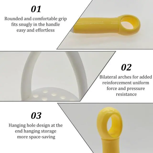 Alt view image 6 of 7 - 5Pcs Mini Potato Masher Cooking Utensils Non-Scratch Nonstick Masher Manual Silicone Potato Masher Kitchen Tools for Bean, Root Vegetables