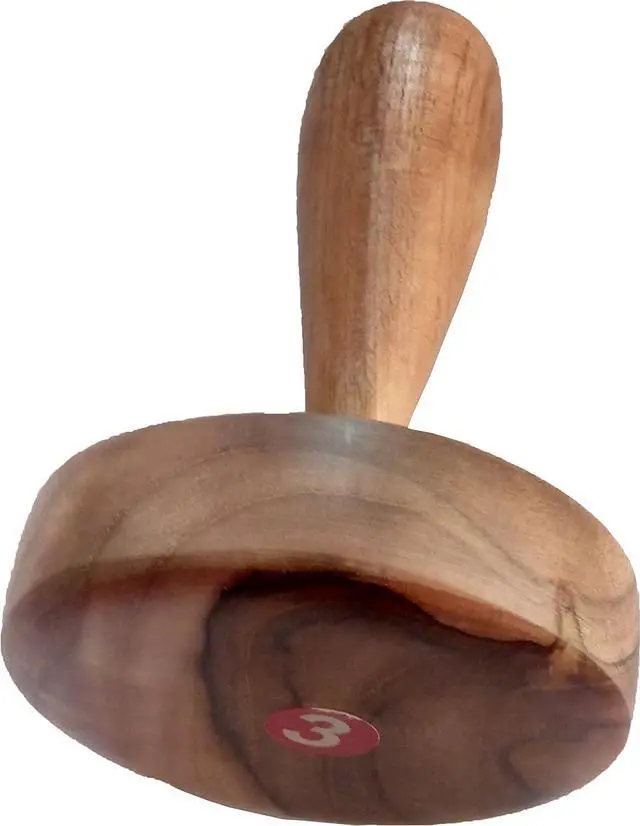Main image of Big Wooden Potato Masher,Wooden Roti Chapati Presser,roti bhakri or khakara on tava Presser, Crusher