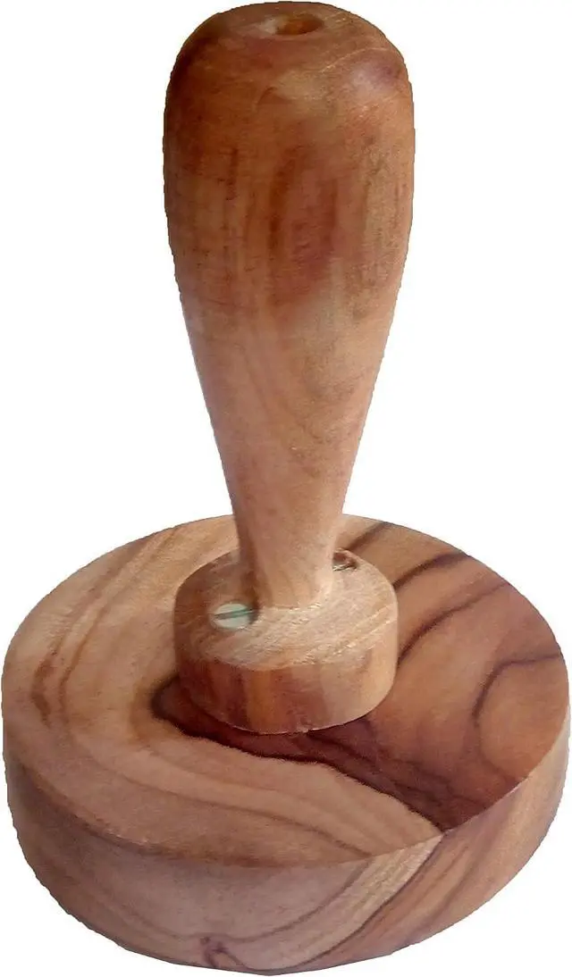 Alt view image 4 of 7 - Big Wooden Potato Masher,Wooden Roti Chapati Presser,roti bhakri or khakara on tava Presser, Crusher