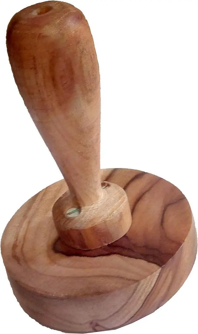 Alt view image 5 of 7 - Big Wooden Potato Masher,Wooden Roti Chapati Presser,roti bhakri or khakara on tava Presser, Crusher