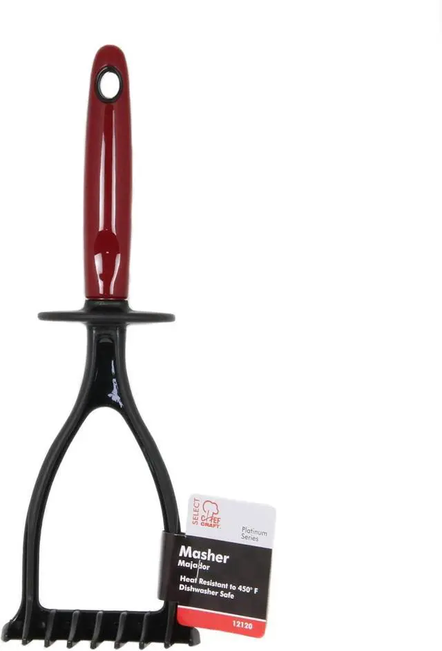 Alt view image 2 of 4 - Chef Craft Select Nylon Sturdy Masher, 11.5 inch, Red