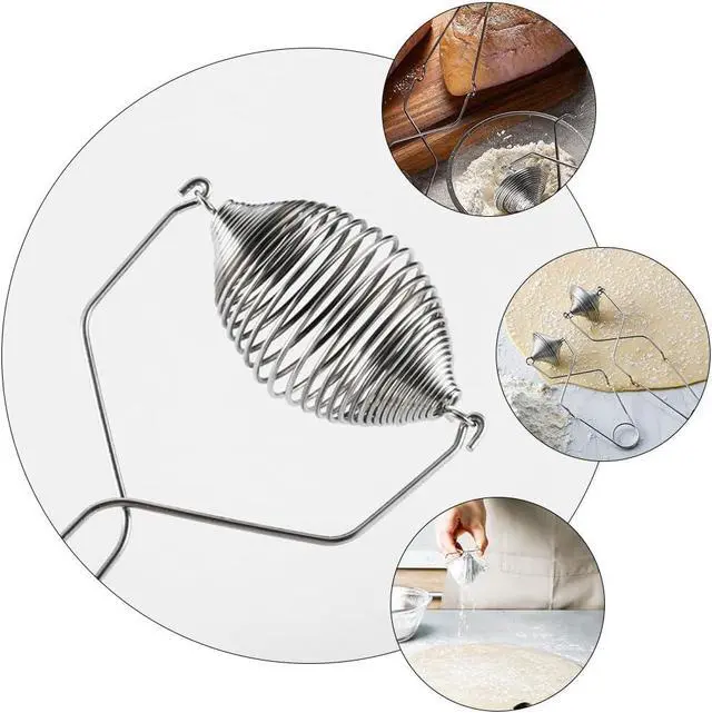 Alt view image 6 of 7 - Cabilock Stainless Steel Flour Sieve Handheld Mesh Flour Sifter for Baking Powdered Sugar Cocoa Almond Powder Fine Mesh Strainer for Kitchen Sifting Tool