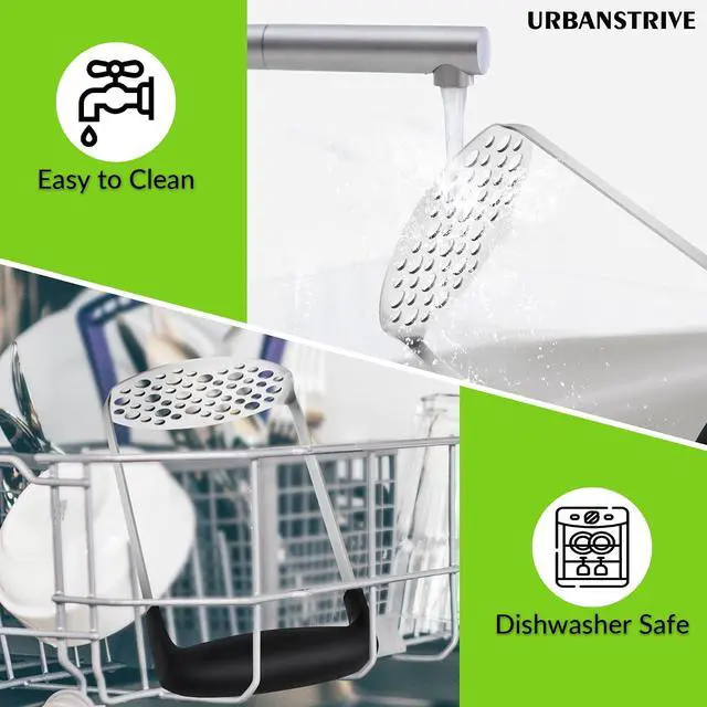 Alt view image 6 of 7 - Upgraded Potato Masher Stainless Steel Durable Non-break Handle Rust-proof | Dishwasher Safe Sturdy Heavy Duty Masher Kitchen Tool for Avocado Bean Vegetable Jams Sauces Guacamole Kitchen Gadgets