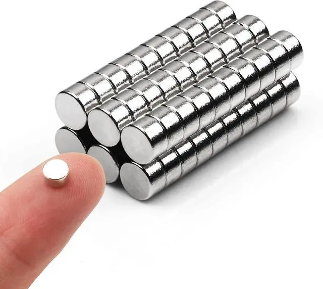 Main image of 60pcs Small Magnets,Round for Refrigerator , Cylinder, Fridge , Office , Whiteboard , Durable Little Miniature Tiny Mini for Crafts