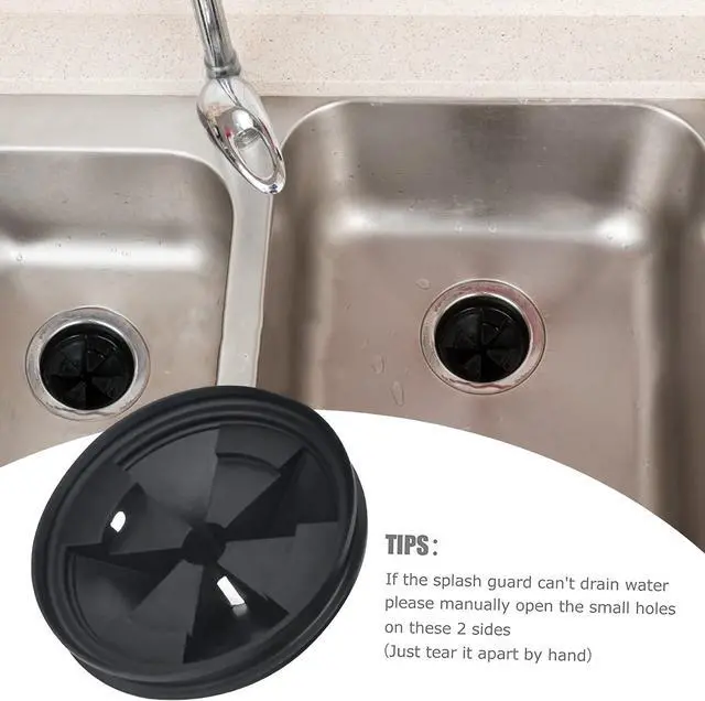 Alt view image 7 of 7 - 2 Pcs Garbage Disposal Splash Guards 3 3/8in Sink Baffle QCB-AM Replacement | Compatible with InSinkErator Evolution Series Garbage Disposal Stopper Sink Splash Guard